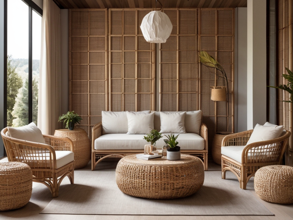 A_stylish_living_room_featuring_rattan_furniture