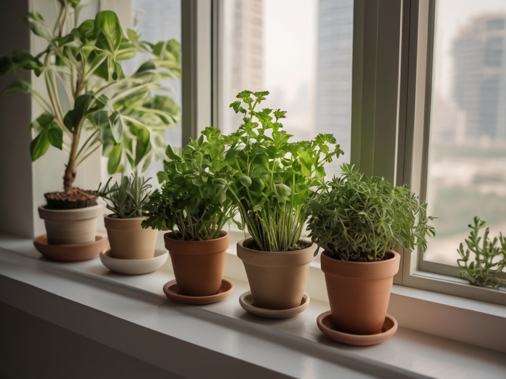 Default_A_windowsill_in_a_Dubai_home_with_potted_herbs_like_ba_1